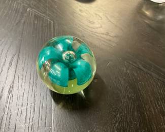 Handblown Glass Art Paperweight