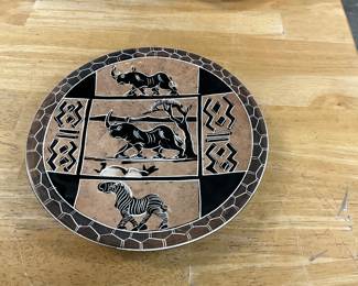 African Soapstone Plate