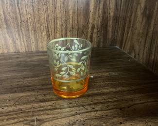 Leandra Drumm "Vines" shot glass with a vine design