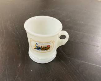 Avon Milk Glass Shaving Mug from the 1970's
