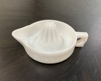 Sunkist Milk Glass Juicer