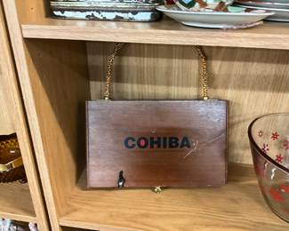 Cohiba Wooden Cigar Box Bag