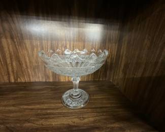 Bryce Higbee & Co Twin Teardrops Compote Approx 1904