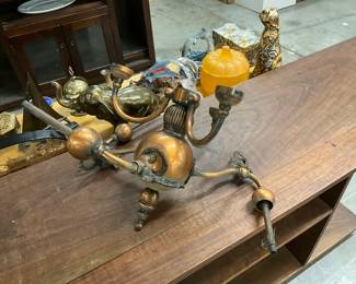 Art Deco Metal Chandelier