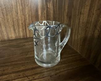 Art Nouveau Creamer w/Silver Overlay