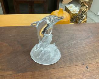 Cristal D'Arques Dolphin Figurine