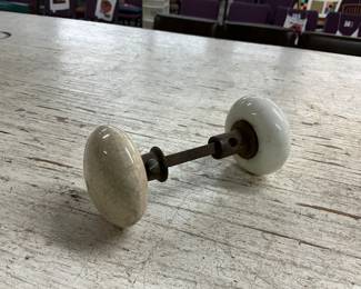 White Porcelain Door Knobs
