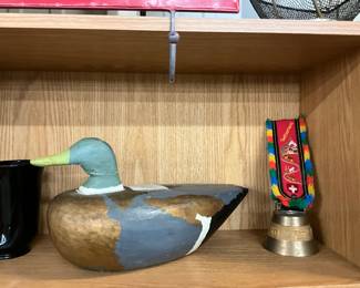 Hand Carved Wood Mallard Duck