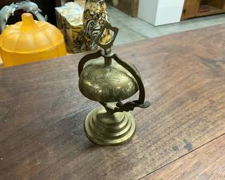 Brass Standing Meitation Bell Possibly an Irene Series India Bell
