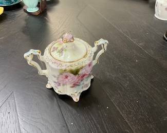 Royal Crown Chantilly Rose Lidded Sugar Bowl