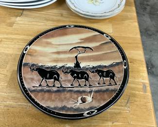 African Soapstone Plate