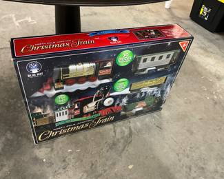 Blue Hat North Pole Junction Christmas Train Set