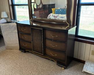 Provincial piece with matching dresser