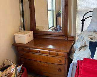 Oak low boy dresser