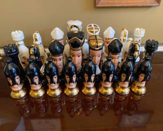 1960's ceramic chess set.