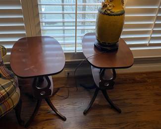 Matching side tables.