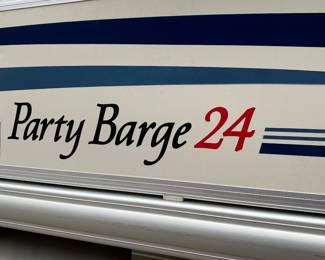 It may be a  Party Barge 24 but this baby is ready to tear it up in '25.