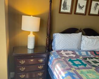 Kincaid nightstands and neat Alaskan art.