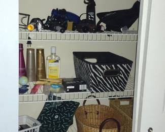 Wire, Plastic, Woven Baskets $4 each
Towels, beach, hand, bath $2 each
Curling Irons $2 each