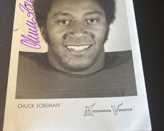 Chuck Foreman Autographed Picture