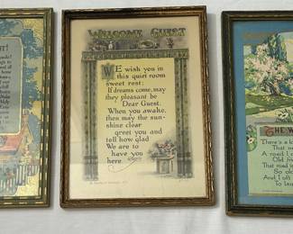 Vintage Framed Poems