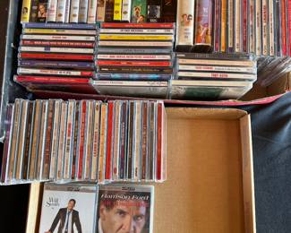 CD’s, DVD’s VHS Tapes