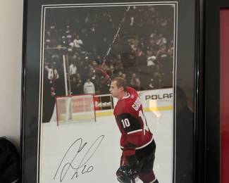 Signed and Framed Marian Gaborik Photo 