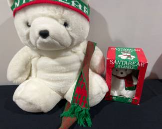 Santa Bear and Santa Bear Candle
