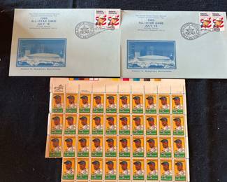Jackie Robinson and Roberto Clemente stamps