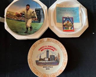 Tris Speaker and Metrodome Collector Plates