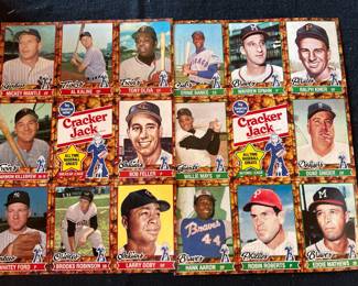 Uncut Cracker Jack Baseball Cards