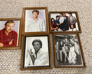 Framed Autographed Photos of the Gang from Cheers