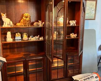 Beautiful book cases with glass shelving and upper and lower lighting. Best offer gets them!