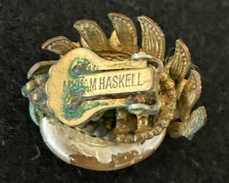 Back side of one of the Haskell earrings