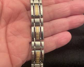 MENS /WOMENS -14 K AND STAINLESS BRACELET