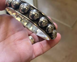 BIG STERLING BANGLE