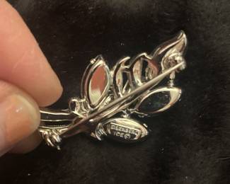 BACK STAMP ON EISENBERG ICE BROOCH