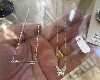 STERLING DAINTY NECKLACES