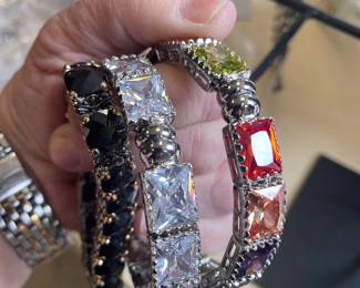 BLING MAGNETIC CLOSURE COSTUME BRACELETS