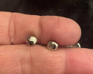 WEISS SIGNED BACK OF EARRINGS