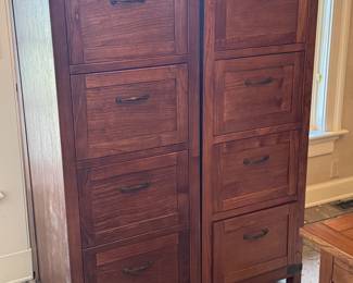 Wooden filing cabinets