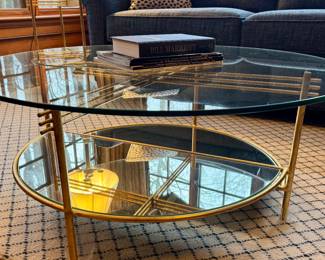 Brass Cofee and Side tables