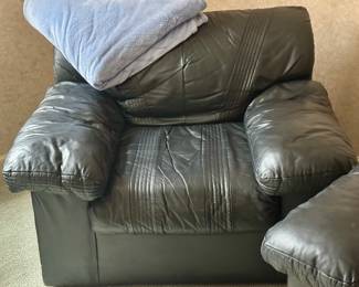 Leather Oversized Chair