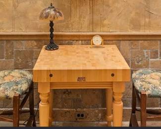 Butcher Block Tasting Table
