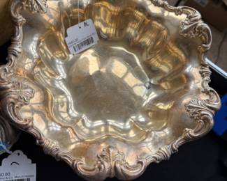 Sterling Silver Fruit Bowl, Antique Bulova Miss America Watch