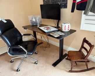 Electric Adjustable Standing Desk, Baseball Cards, Jumbo Onyx Die