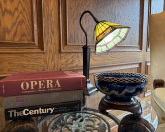 Books, Tiffany Style Lamp