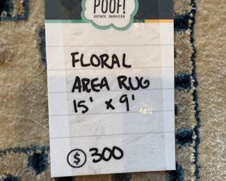 Floral Area Rug