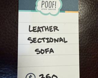 Leather Sectional Sofa 