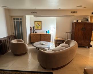 SOFA, CHAIR AND COFFEE TABLE ARE SOLD